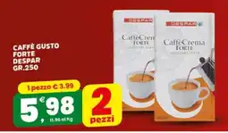 Eurospar CAFFÈ GUSTO FORTE DESPAR GR.250 offerta