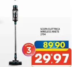 Eurospar SCOPA ELETTRICA WIRELESS ARIETE 2704 offerta