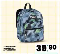 Eurospar ZAINO DOPPIO SCOMPARTO APPACK SEVEN offerta
