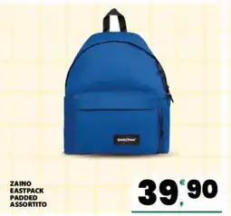 Eurospar ZAINO EASTPACK PADDED ASSORTITO offerta