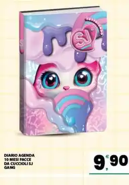 Eurospar DIARIO AGENDA 10 MESI FACCE DA CUCCIOLI SJ GANG offerta