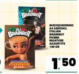 Eurospar MAXIQUADERNO A4 SKIFIDOL offerta