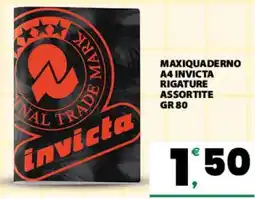 Eurospar MAXIQUADERNO A4 INVICTA offerta