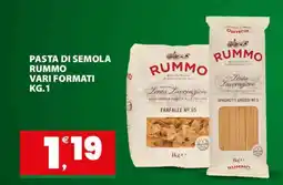 Eurospar PASTA DI SEMOLA RUMMO offerta
