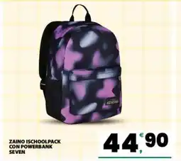 Eurospar ZAINO ISCHOOLPACK CON POWERBANK offerta