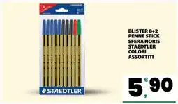Eurospar BLISTER 8+2 PENNE STICK SFERA NORIS offerta