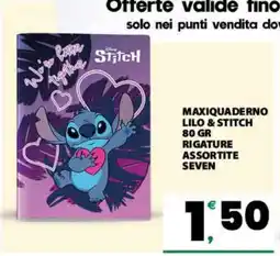 Eurospar MAXIQUADERNO LILO & STITCH offerta