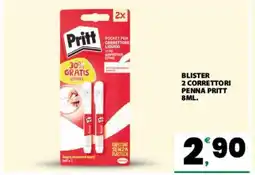 Eurospar BLISTER 2 CORRETTORI PENNA PRITT 8ML offerta