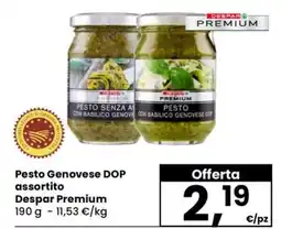 Eurospar Pesto Genovese DOP assortito offerta
