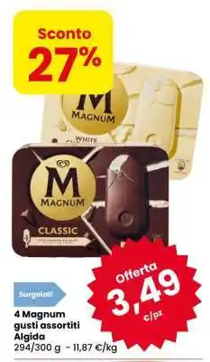 Eurospar 4 Magnum gusti assortiti Algida offerta