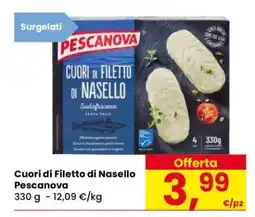 Eurospar Cuori di Filetto di Nasello Pescanova offerta