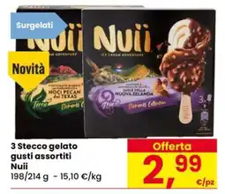 Eurospar 3 Stecco gelato gusti assortiti Nuii offerta