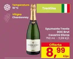 Eurospar Spumante Trento DOC Brut Cesarini Sforza offerta