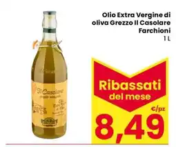 Eurospar Olio Extra Vergine di Oliva grezzo Il Casolare Farchioni offerta