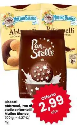 Eurospar Biscotti abbracci, Pan di stelle o ritornelli offerta