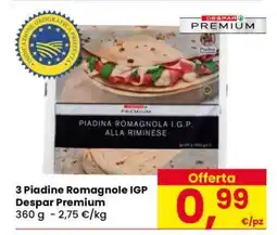 Eurospar 3 Piadine Romagnole IGP Despar Premium offerta