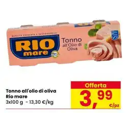Eurospar Tonno all’Olio di Oliva Rio Mare offerta