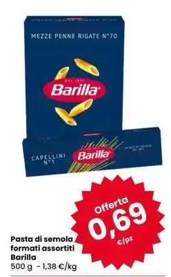 Eurospar Pasta di semola formati assortiti Barilla offerta
