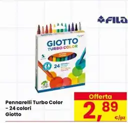 Eurospar Pennarelli Turbo Color – 24 colori offerta