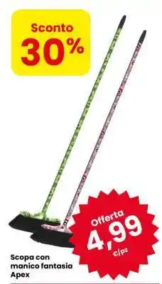 Eurospar Scopa con manico fantasia offerta