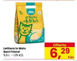 Eurospar Lettiera in Mais Best Friend offerta