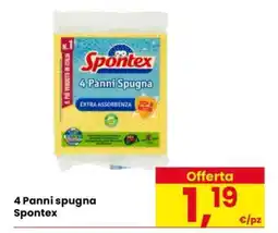Eurospar 4 Panni Spugna Spontex offerta