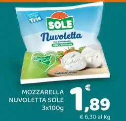 Conad MOZZARELLA NUVOLETTA SOLE offerta