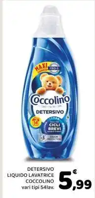 Conad DETERSIVO LIQUIDO LAVATRICE COCCOLINO offerta