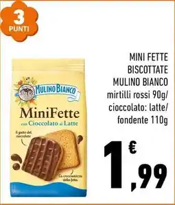 Conad MINI FETTE BISCOTTATE MULINO BIANCO offerta