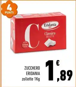 Conad ZUCCHERO ERIDANIA zollette 1Kg offerta