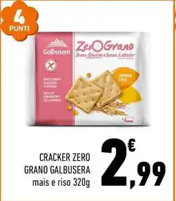 Conad CRACKER ZERO GRANO GALBUSERA offerta