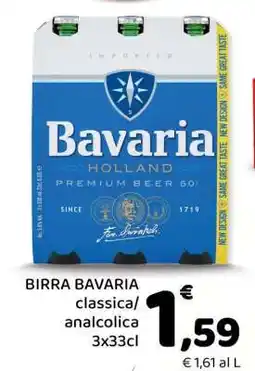 Conad BIRRA BAVARIA classica/analcolica 3x33cl offerta