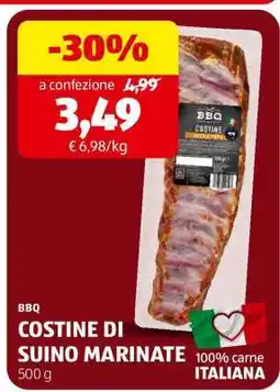ALDI BBQ COSTINE DI SUINO MARINATE offerta