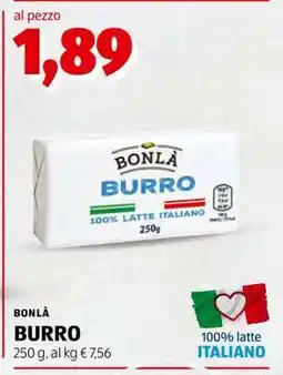 ALDI BONLÀ BURRO offerta