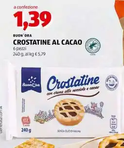 ALDI BUON'ORA CROSTATINE AL CACAO offerta