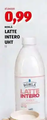 ALDI BONLÀ LATTE INTERO UHT offerta