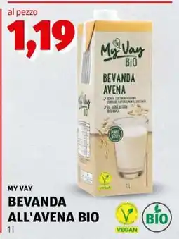 ALDI MY VAY BEVANDA ALL'AVENA BIO offerta