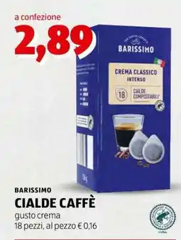 ALDI BARISSIMO CIALDE CAFFÈ offerta