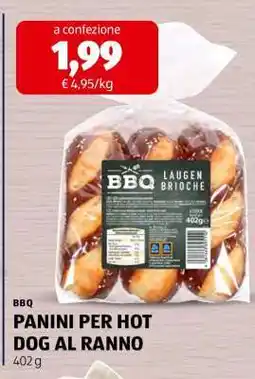 ALDI BBQ PANINI PER HOT DOG AL RANNO offerta