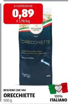 ALDI REGIONE CHE VAI ORECCHIETTE offerta