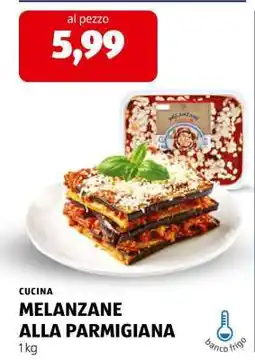 ALDI MELANZANE ALLA PARMIGIANA offerta
