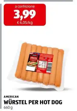 ALDI WÜRSTEL PER HOT DOG offerta
