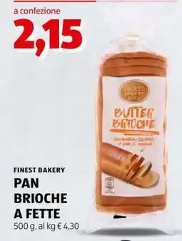 ALDI FINEST BAKERY PAN BRIOCHE A FETTE offerta