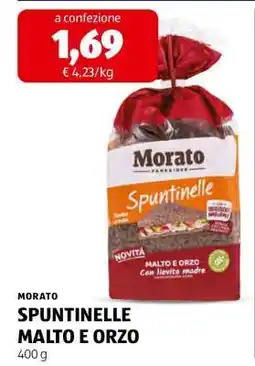 ALDI MORATO SPUNTINELLE MALTO E ORZO offerta