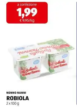 ALDI NONNO NANNI Robiola offerta
