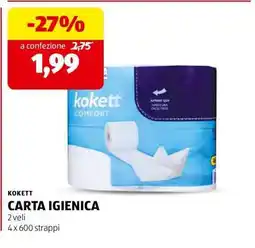ALDI KOKETT CARTA IGIENICA offerta