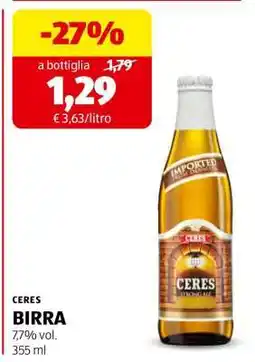 ALDI CERES BIRRA offerta