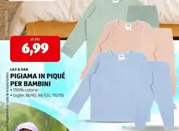 ALDI PIGIAMA IN PIQUÉ PER BAMBINI offerta