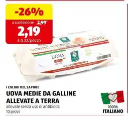 ALDI UOVA MEDIE DA GALLINE ALLEVATE A TERRA offerta
