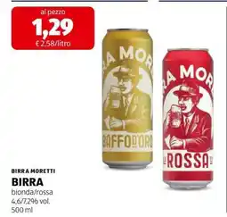 ALDI BIRRA MORETTI offerta